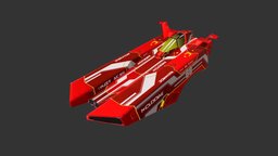 Modular Hover Racers Example fighter, sci, fi, shooter, up, shoot, module, ready, fast, em, aircraft, jet, star, part, shmup, asset, game, vehicle, pbr, lowpoly, scifi, mobile, plane, ship, concept, modular, space