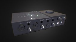 Komplete Audio 6 sound, usb, audio, xlr, interface, 8k, highresolution, aux, low-poly, lowpoly