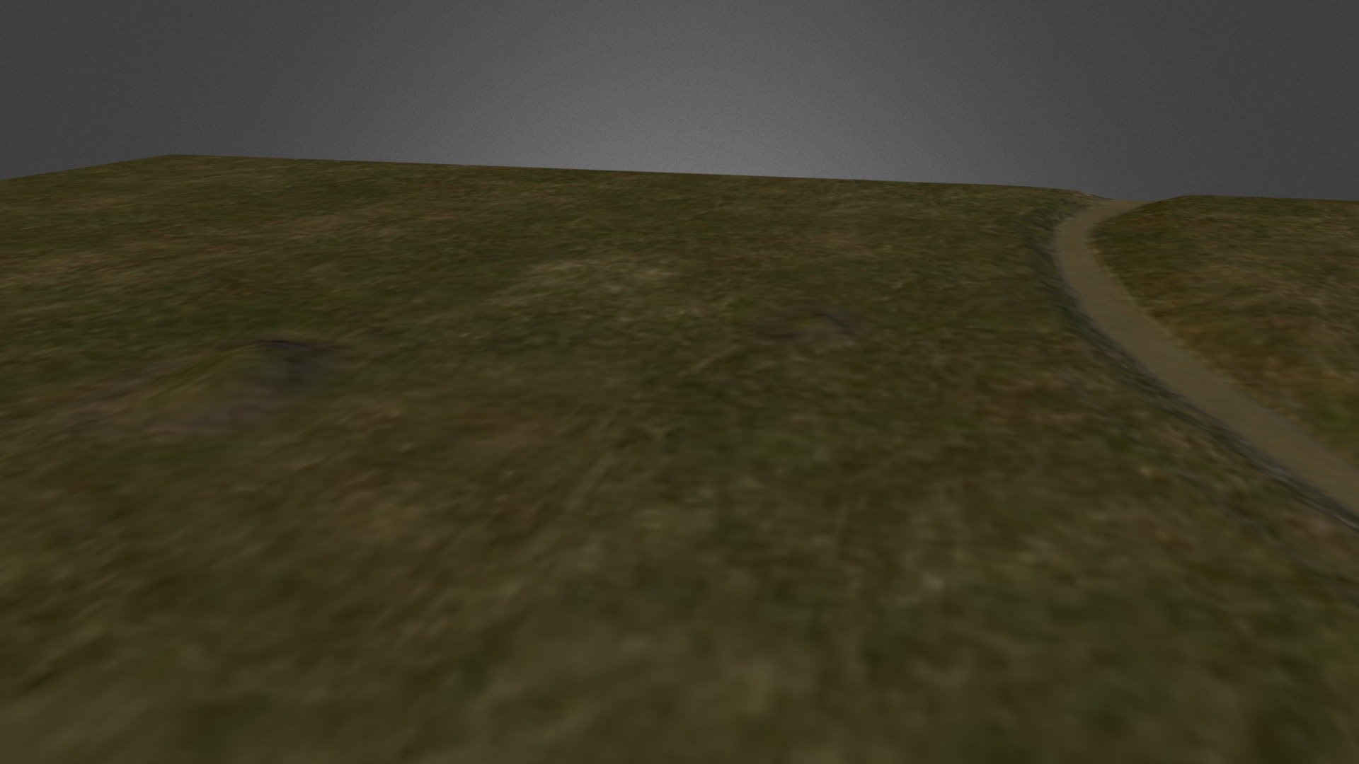 Simple terrain model of Carter Mound site in Mississippi. Created in L3DT from DEM data exported from ArcMap 3d model