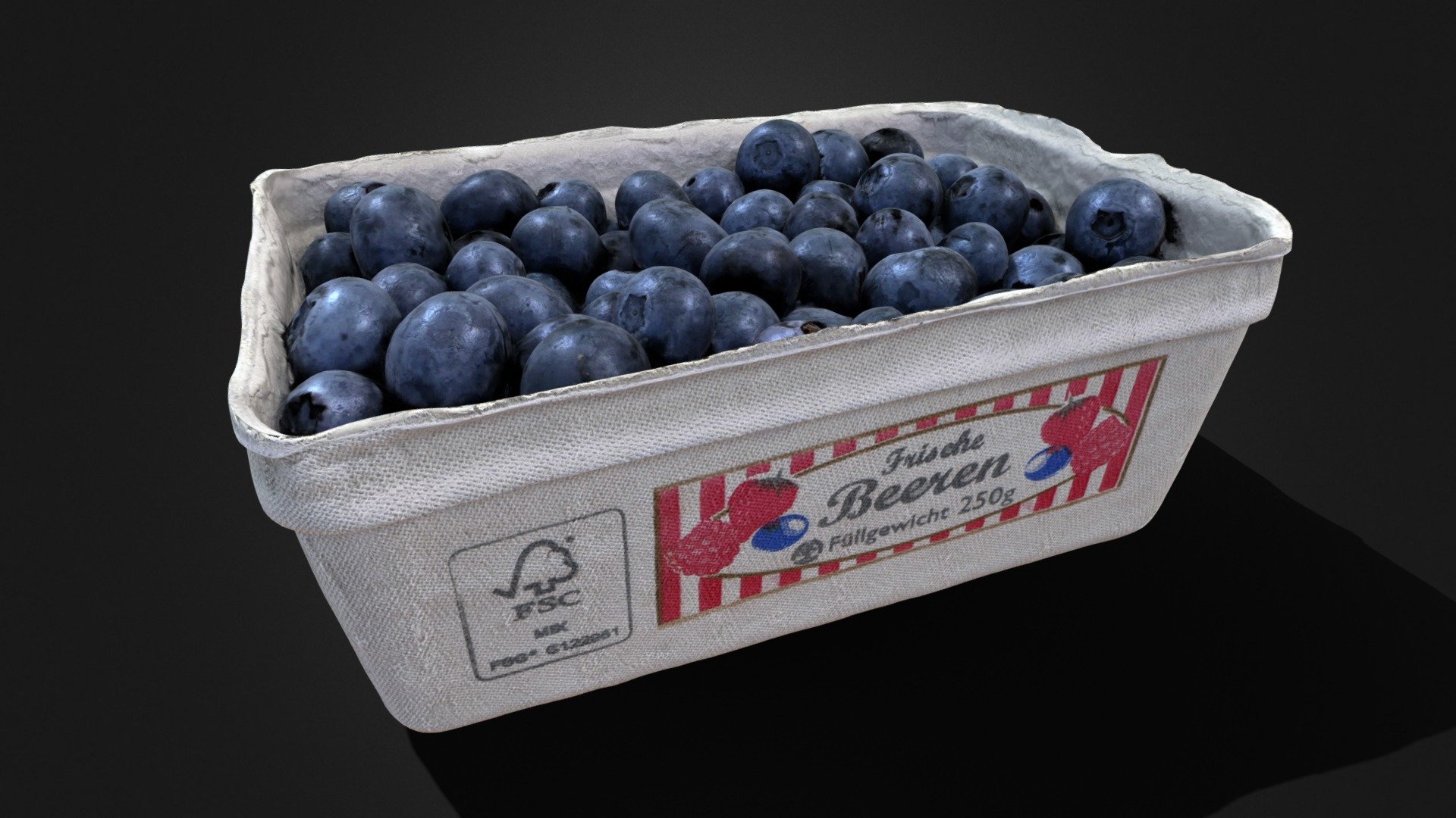 A bowl of blueberries. Can you guess how many berries are in there? ;) - A bowl of blueberries - Buy Royalty Free 3D model by Sikozu 3d model