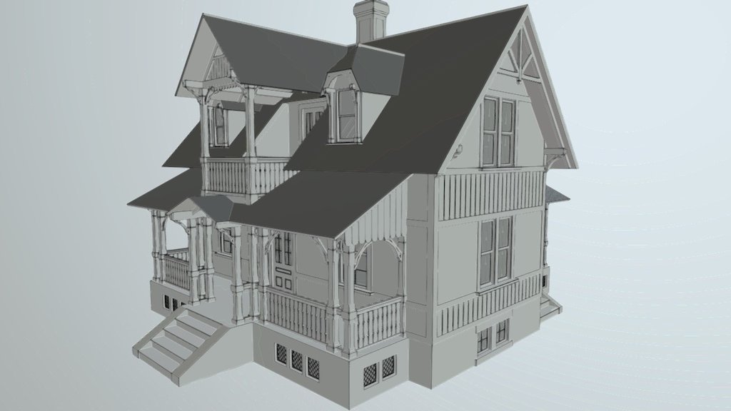 Old style house 2 - 3D model by RH (@rhoce) 3d model