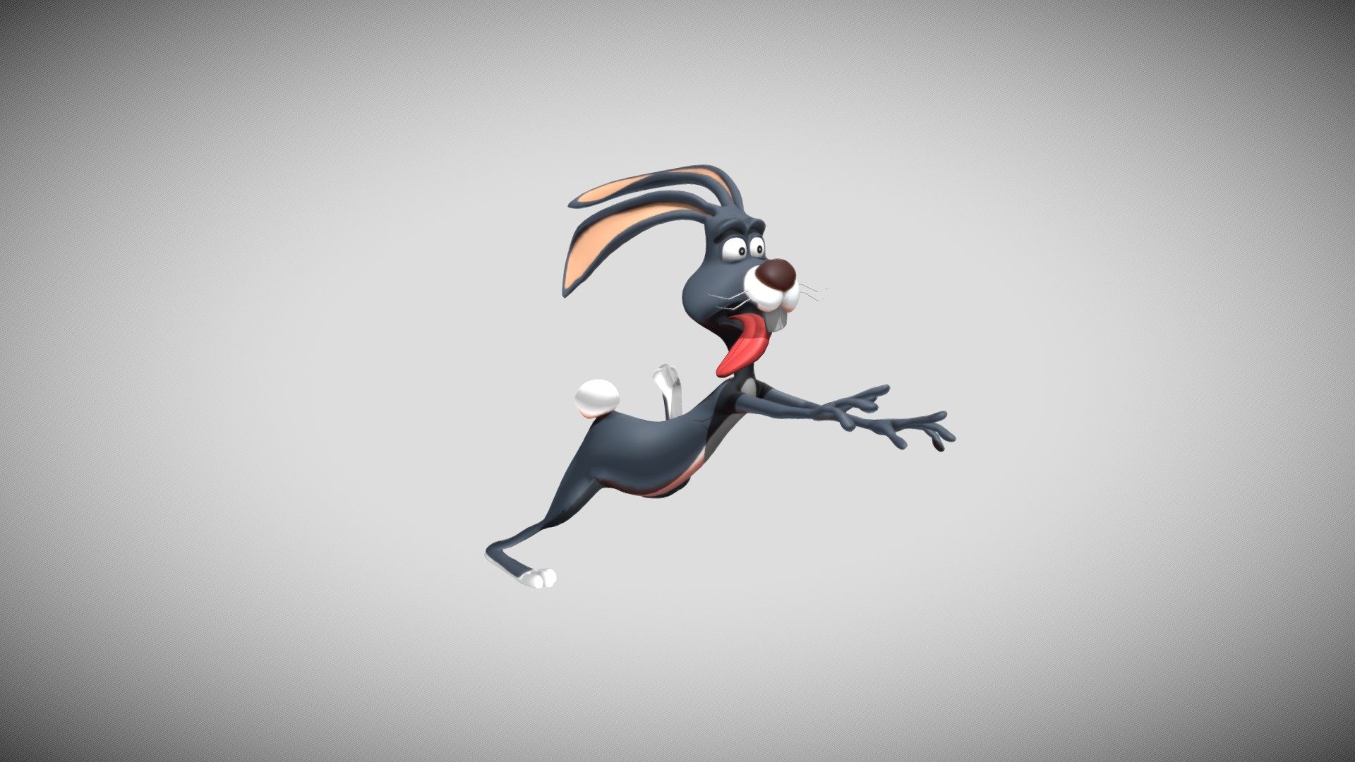 Made this animation for Fun - Hare Fast Run - 3D model by Madushan 3d model
