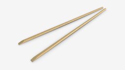 Chopsticks seperated food, wooden, stick, cuisine, dinner, asian, fast, bamboo, kitchen, tradition, pair, chopstick, 3d, pbr