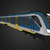Sprinter Next Generation train, dutch, prop, vehice, mod, railway, commuter, ns, model, gameasset, electric