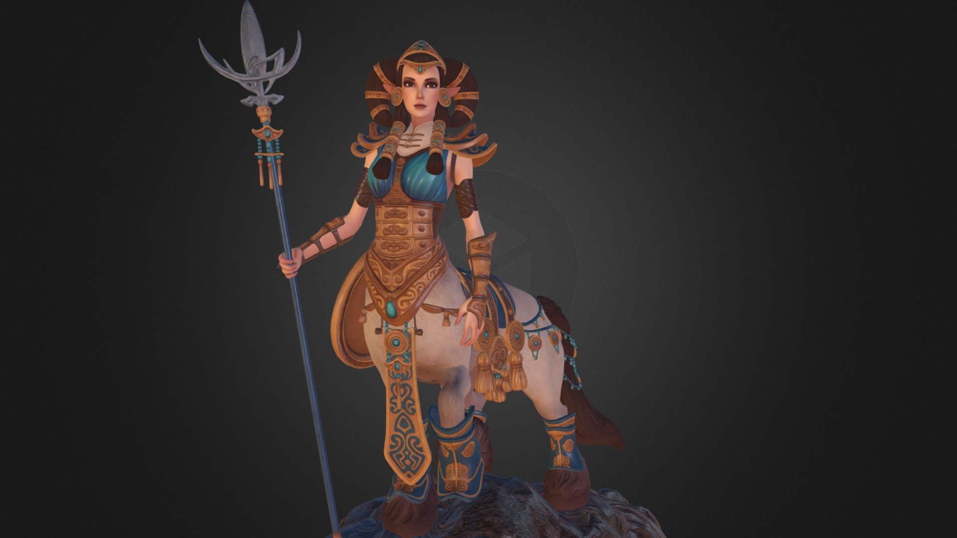 My entry for Blizzardfest 2014 - Heroic Centaur - 3D model by charlotta 3d model