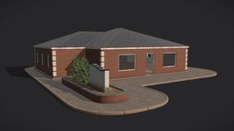 Textured Commercial Building ready, gamebuilding, game, pbr, lowpoly, gameart, building, textured