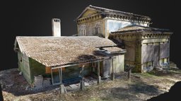 Old Abandoned Latvian Manor abandoned, soviet, manor, farm, old, ussr, countryside, post-soviet, 3d, scan, house