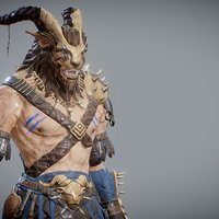 SATYR substancepainter, game, characters, creature, zbrush