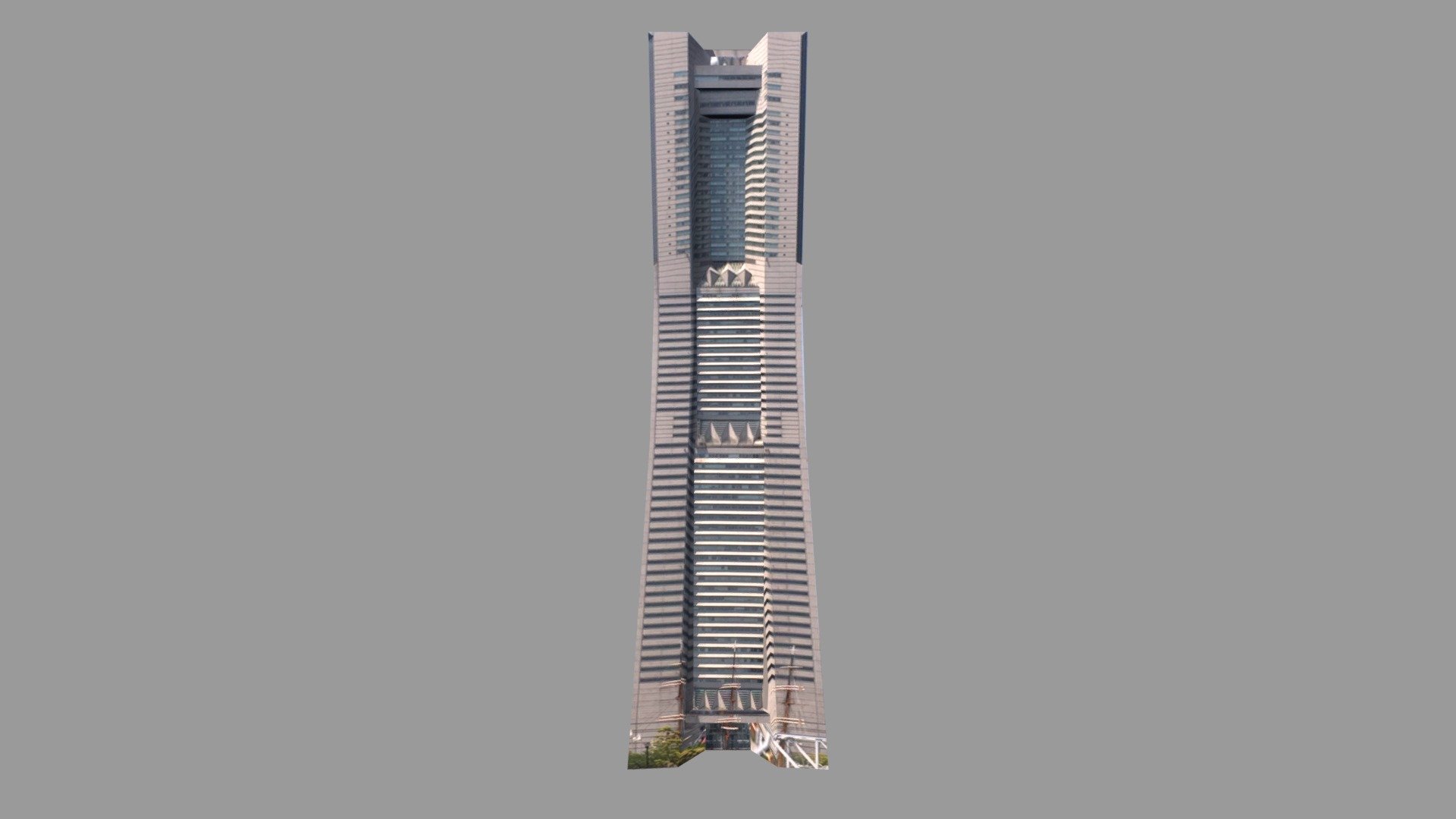 Yokohama's tallest building and also the landmark.
size is accurate 3d model