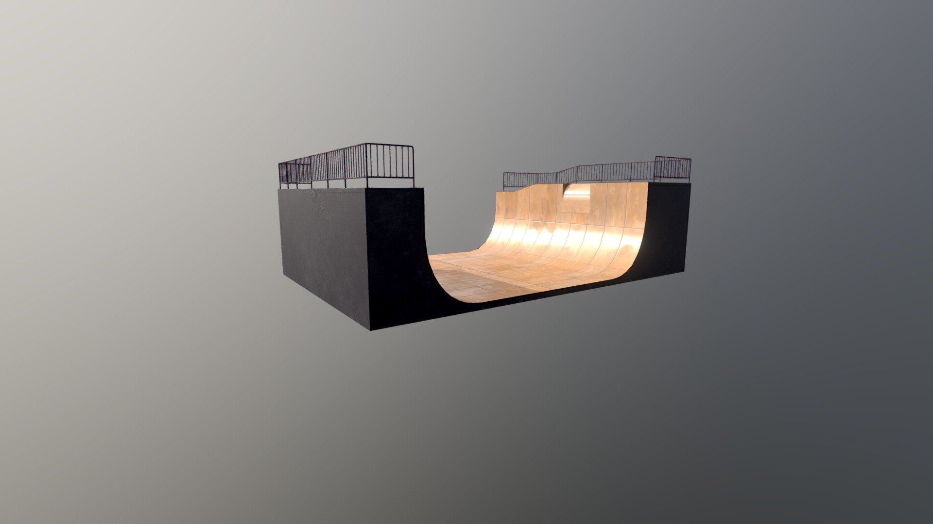 Inspired by Tony Hawk's Pro Skater and skate footage.
Went for a kind of modern and high quality ramp design but small enough to feel local.

Rendered in Unreal Engine 5

The boards are a tillable texture, the rest is painted 3d model