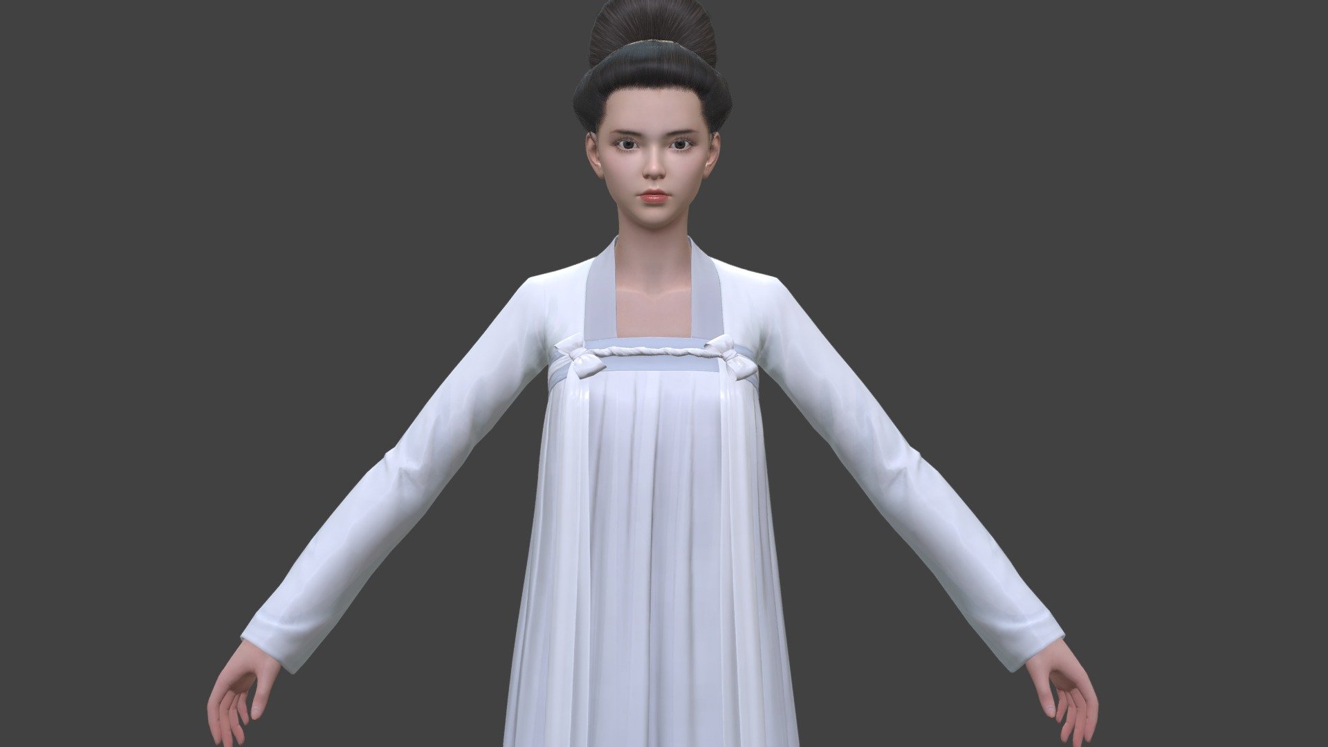 The version of Maya is 2019.

There are 8 UVs in total: Face 4096, Body 4096 Eyes 1024 coat 2048 Eyelashes512 suit 2048 Shoes 2048.

Textures uses the metalness pbr texture .

The compressed package contains maya file, FBX file, dae file,obj file and all the texture files.

The skin part covered by the body is intact, and the model is not deleted.

Hope you all hope my work~

More products and infomation please visit : https://www.artstation.com/vincentpage/store

Don’t forget to check my other sneakers,Have a nice day：）

未经作者允许，请勿擅自转售，违者将追究法律责任。 - ancient chinese in HANFU Kinmono suit2 - Buy Royalty Free 3D model by Vincent Page (@vincentpage) 3d model