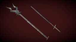 Sith Sword and Scepter (Game lowpoly remastered) jedi, wars, star, sith, scepter, academy, sword, knight