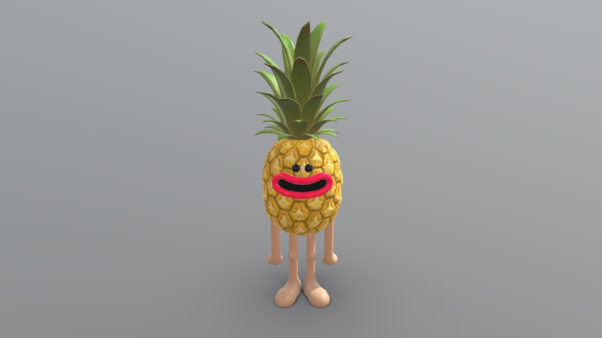 Pineapple fella - 3D model by leebowditch 3d model