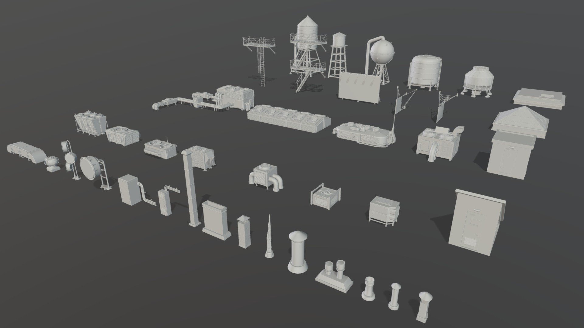 Get Pack - https://www.artstation.com/a/3741955





clean quad and close mesh




UW mapped (overlapp)




middle poly




include max(2018), blend(2.81), fbx, obj and stl files


 - Building Roof Collection - 3 - 40 pieces - 3D model by 3d.armzep 3d model