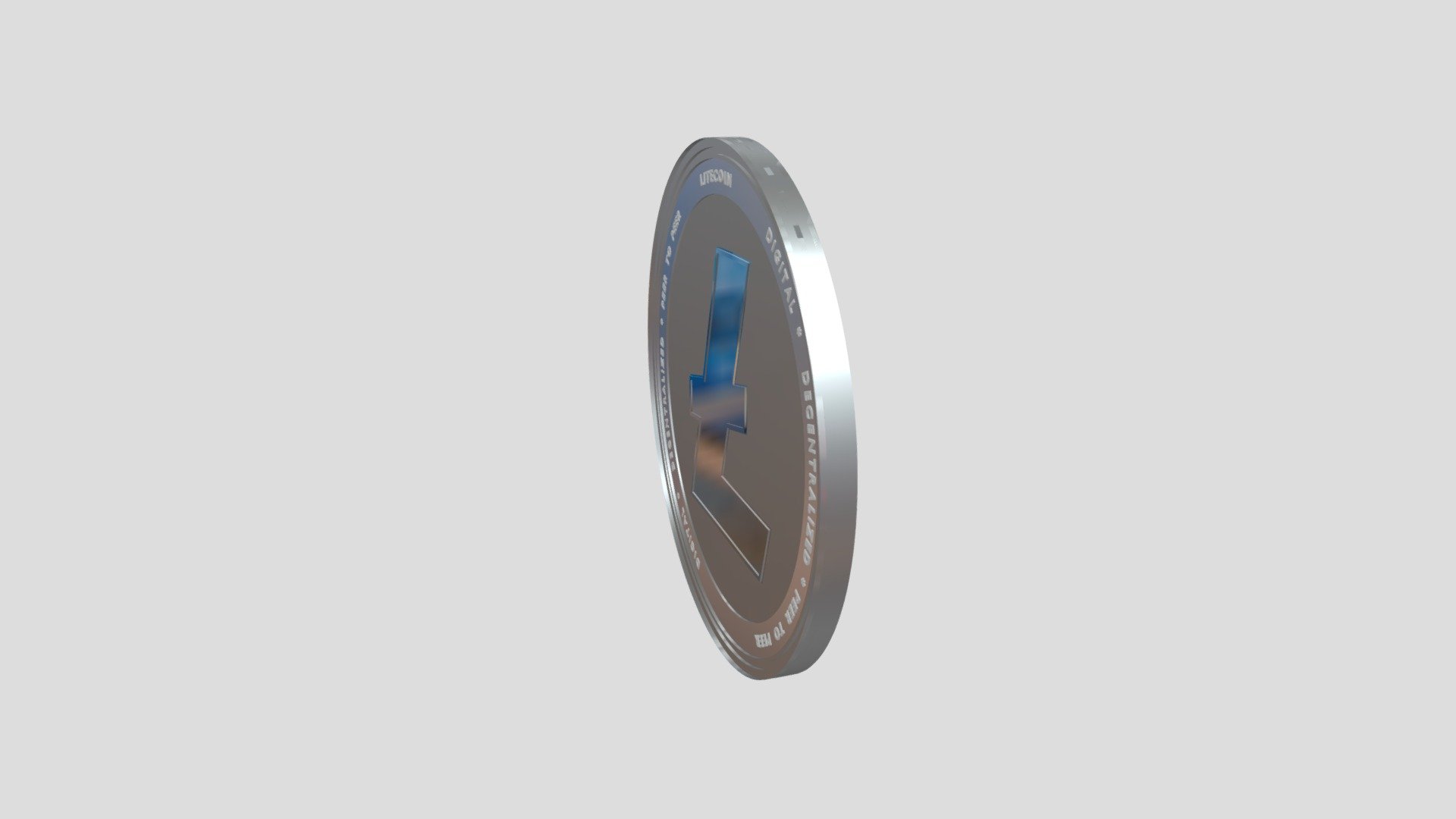 Crypto currency - Lite Coin - 3D model by digitilcandi 3d model