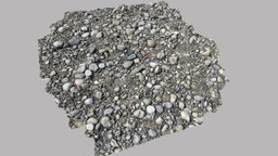 River gravel surface, Germany river, geology, germany, gravel, stream, europe, cobbles, metashape, agisoft, isar, noai