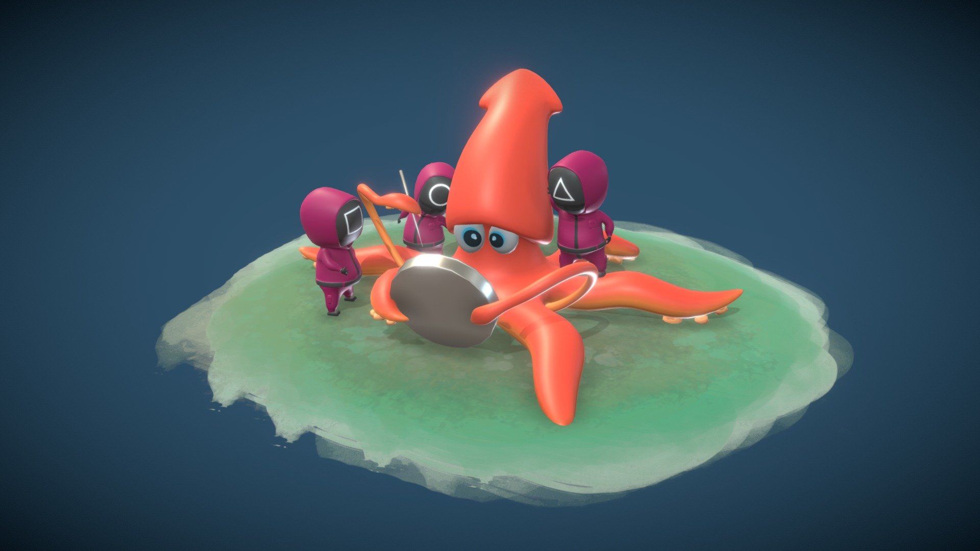 Squid Game Funny :) - Squid Game - 3D model by C.K (@buicongkhai92) 3d model