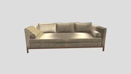 Curved Back Sofa by Lawson-Fenning modern, sofa, armchair, curved, back, pillow, seat, furniture, living, fabric, beige, lawson, chair, design, wood, interior, fenning, lawsonfenning