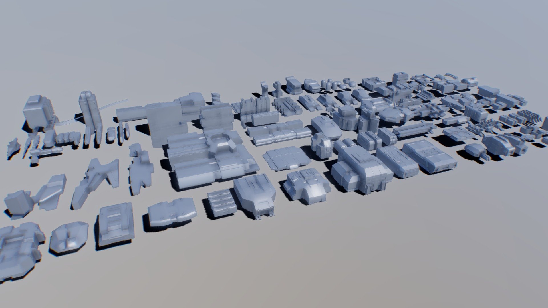 kitbash elements set 03 - 3D model by ztrztr (@ztrztr3) 3d model