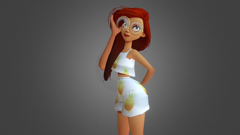 Some quick lowpoly test - Clara - 3D model by sirdrawzalot 3d model