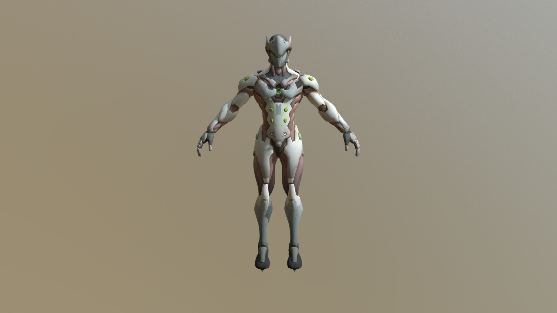 Genji from Overwatch video game - Genji - 3D model by asifsaj 3d model