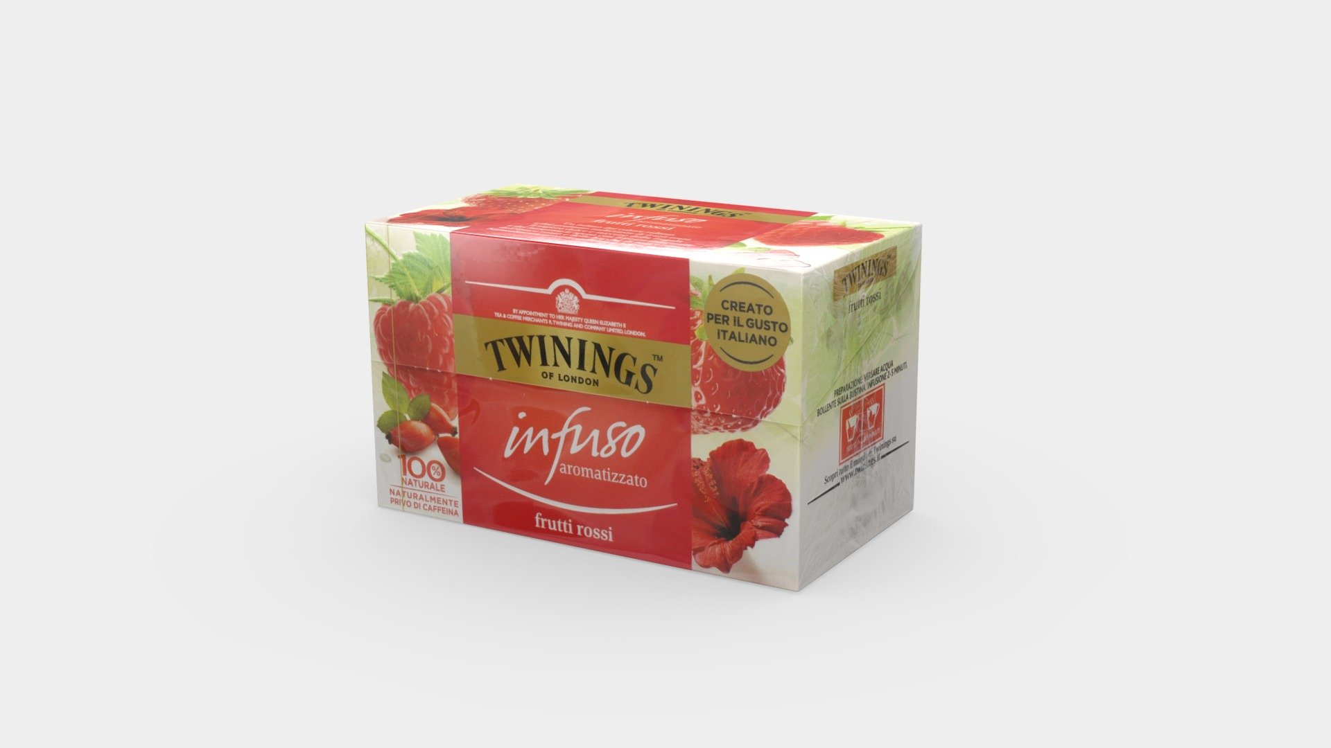 Twinings Infuso Frutti Rossi model
VR and game ready for high quality Retail Simulations
0070177177539 - Twinings Infuso Frutti Rossi - 3D model by Invrsion 3d model