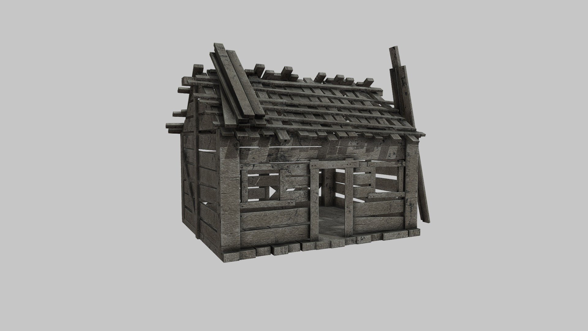 Features:




Low poly

Game ready

Optimized

Grouped and nomed parts

All formats tested and working

Textures included and material aplied

Easy to modify

Texture PBR MetalRough 2048x2048
 - Old House wooden - Download Free 3D model by wagnerlima07 3d model