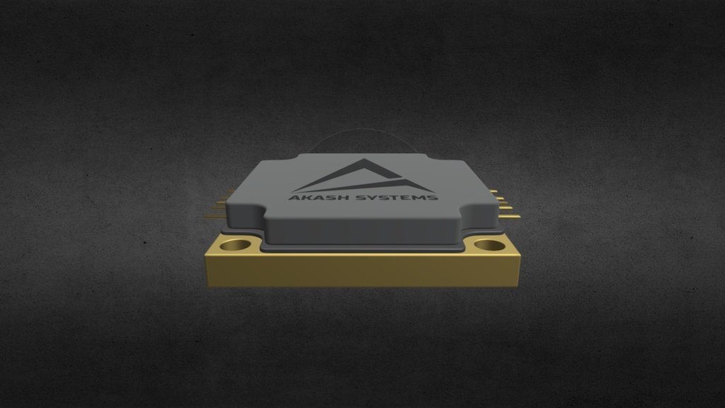 Prototype of Akash Systems RF Chip - Akash Systems RF Chip - 3D model by davideo 3d model