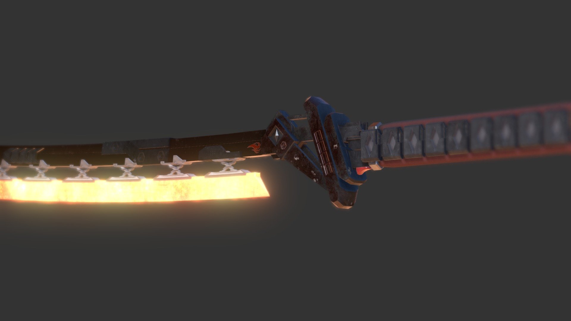 Let your enemies feel the scorch of the blade that will cut through anything, leaving a trail of ash and fire in its wake 3d model