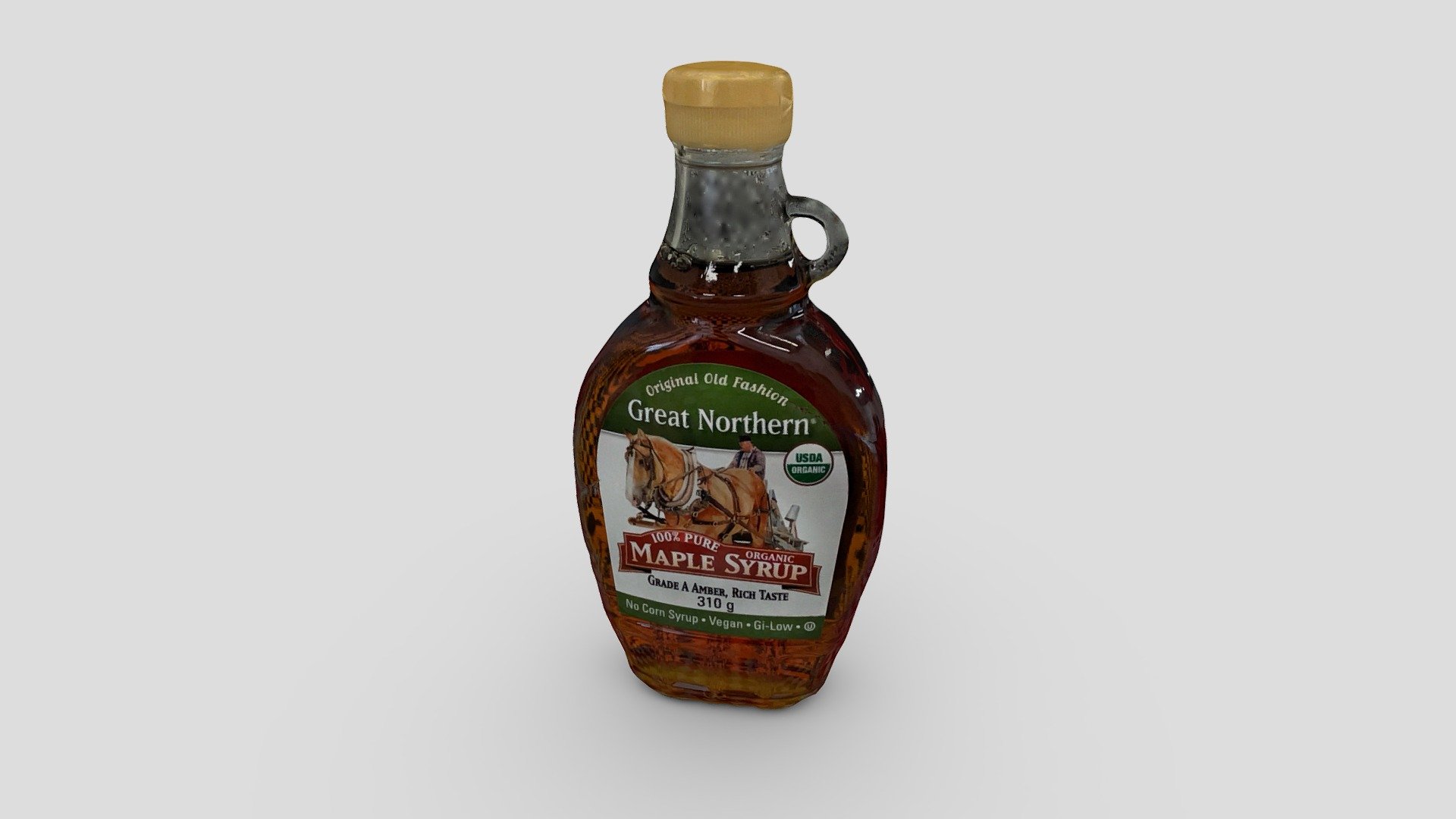 100% Maple Syrup glass bottle, scanned in 4K! It’s a real challenge to scan glass but it was nicely captured! - Maple Syrup Glass Bottle - Download Free 3D model by Qlone 3d model