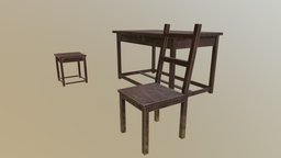 low poly game asset