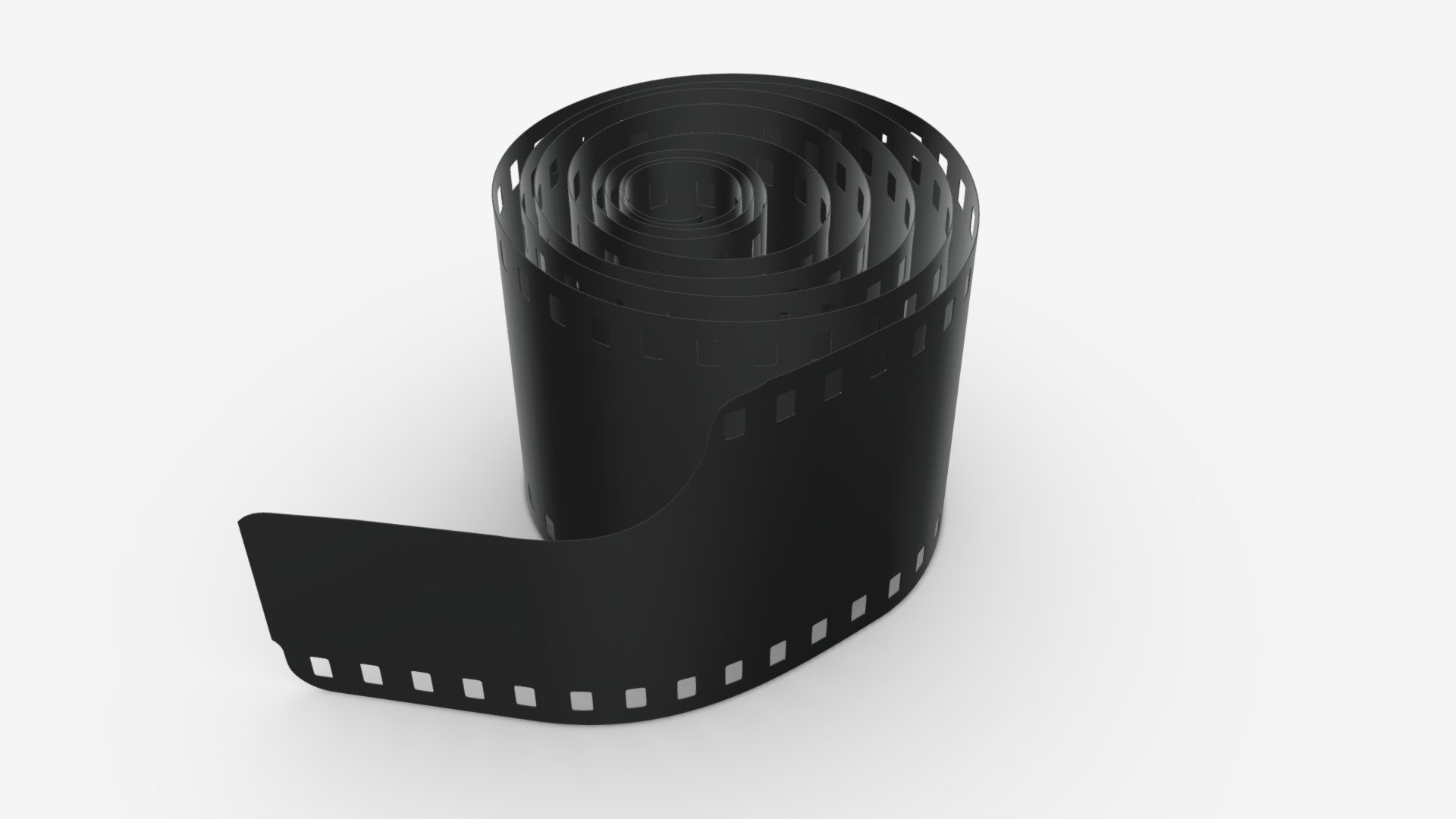 Photographic film roll small - Buy Royalty Free 3D model by HQ3DMOD (@AivisAstics) 3d model