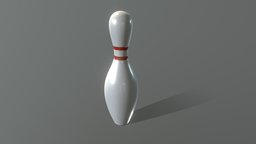 Bowling Pin pin, bowling, handheld, bowlingpin, 3dscan, sport