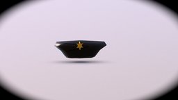 Lowpoly Police Hat police, hat, cop, hats, policeman, game-model, lowpoly-blender, blender-lowpoly, blender279, blender-gamedev, lowpoly, 3dmodel