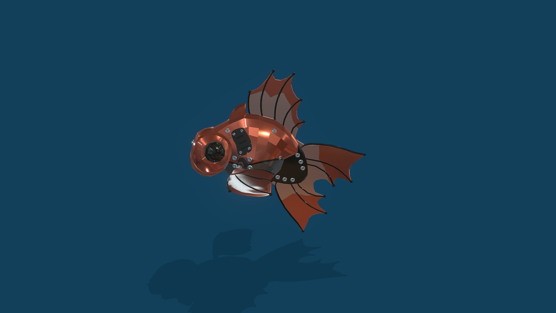 3d modelling of a goldfish done in maya and texturing in photoshop

texture size: 2048x2048
tris: 15584 - Goldfish robot - 3D model by cuiwei61 3d model