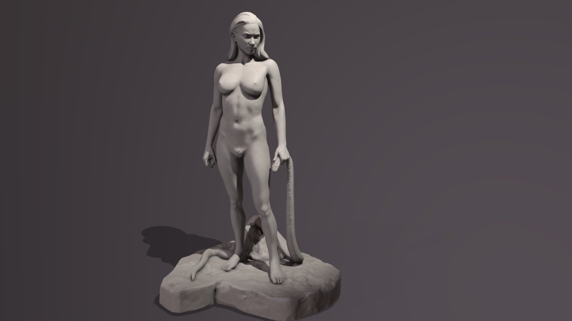 Female anatomy study.

Some Cycles renders on my artstation page here:
https://www.artstation.com/artwork/2xO0Lx - Eve - 3D model by Julian Santiago (@julSan) 3d model