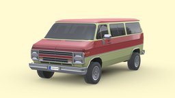 Chevrolet Beauville 1988 power, vehicles, tire, cars, drive, van, chevrolet, luxury, speed, chevy, automotive, minibus, 1988, vehicle, lowpoly, car, beauville, chevrolet-beauville