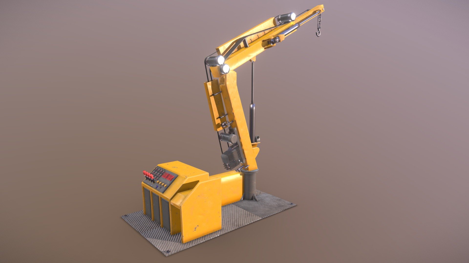 Crane 3D model with PBR textures - Crane - Buy Royalty Free 3D model by captainapoc 3d model