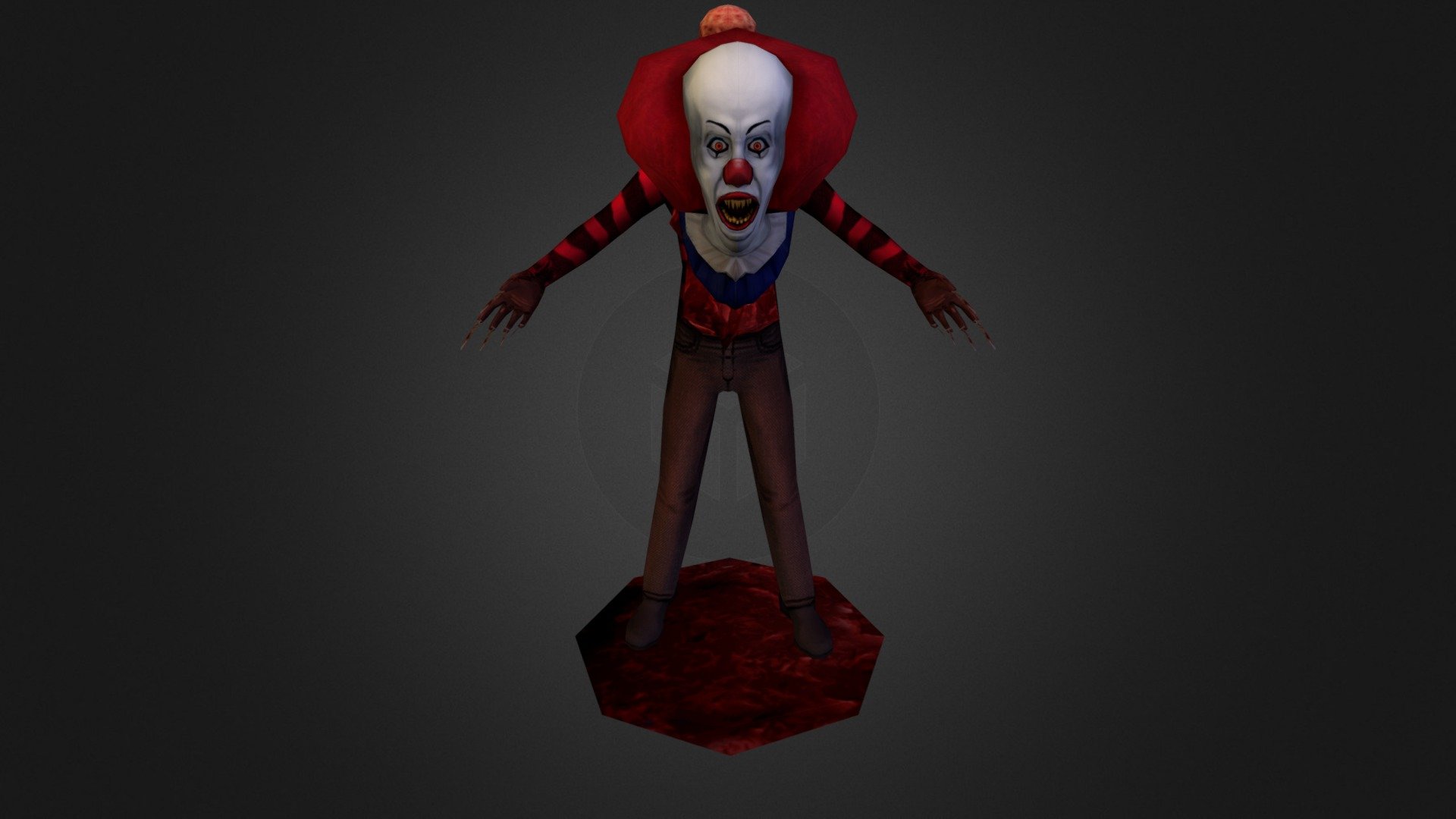 MiniReto 2.0 CGBot - Pennywise Freddy - Nightmare - 3D model by luisservin89 3d model