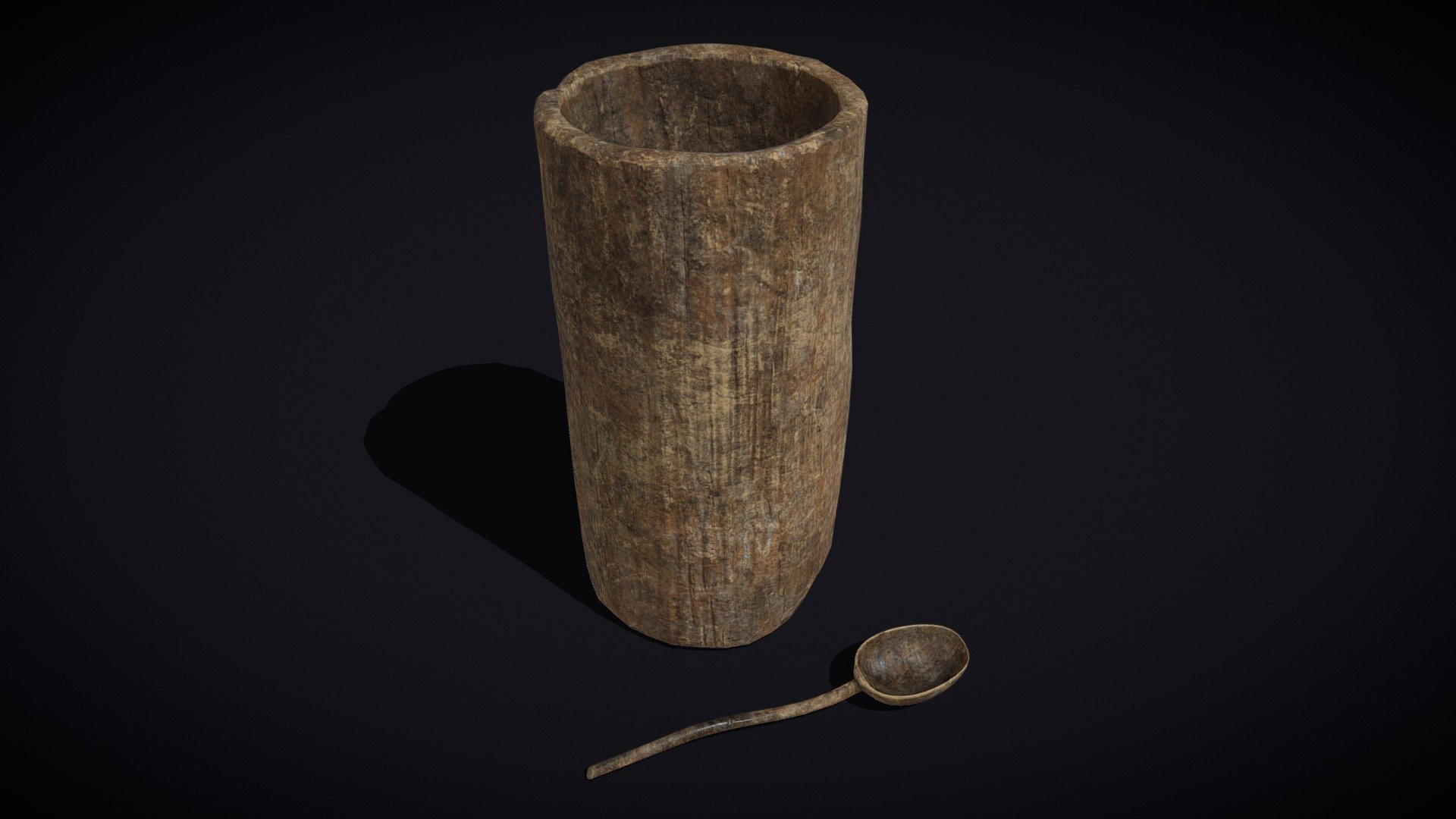 Rustic Wooden Cylinder Bucket and Spoon VR / AR / low-poly 3d model
VR / AR / Low-poly
PBR approved
Geometry Polygon mesh
Polygons 1,776
Vertices 1,713
Textures 4K PNG - Rustic Wooden Cylinder Bucket and Spoon - Buy Royalty Free 3D model by GetDeadEntertainment 3d model
