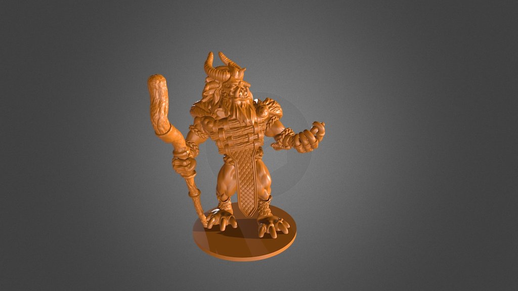 Charr shaman is a character from Guild wars II videogame. Commision made working for Imagine 3D miniatures 3d model