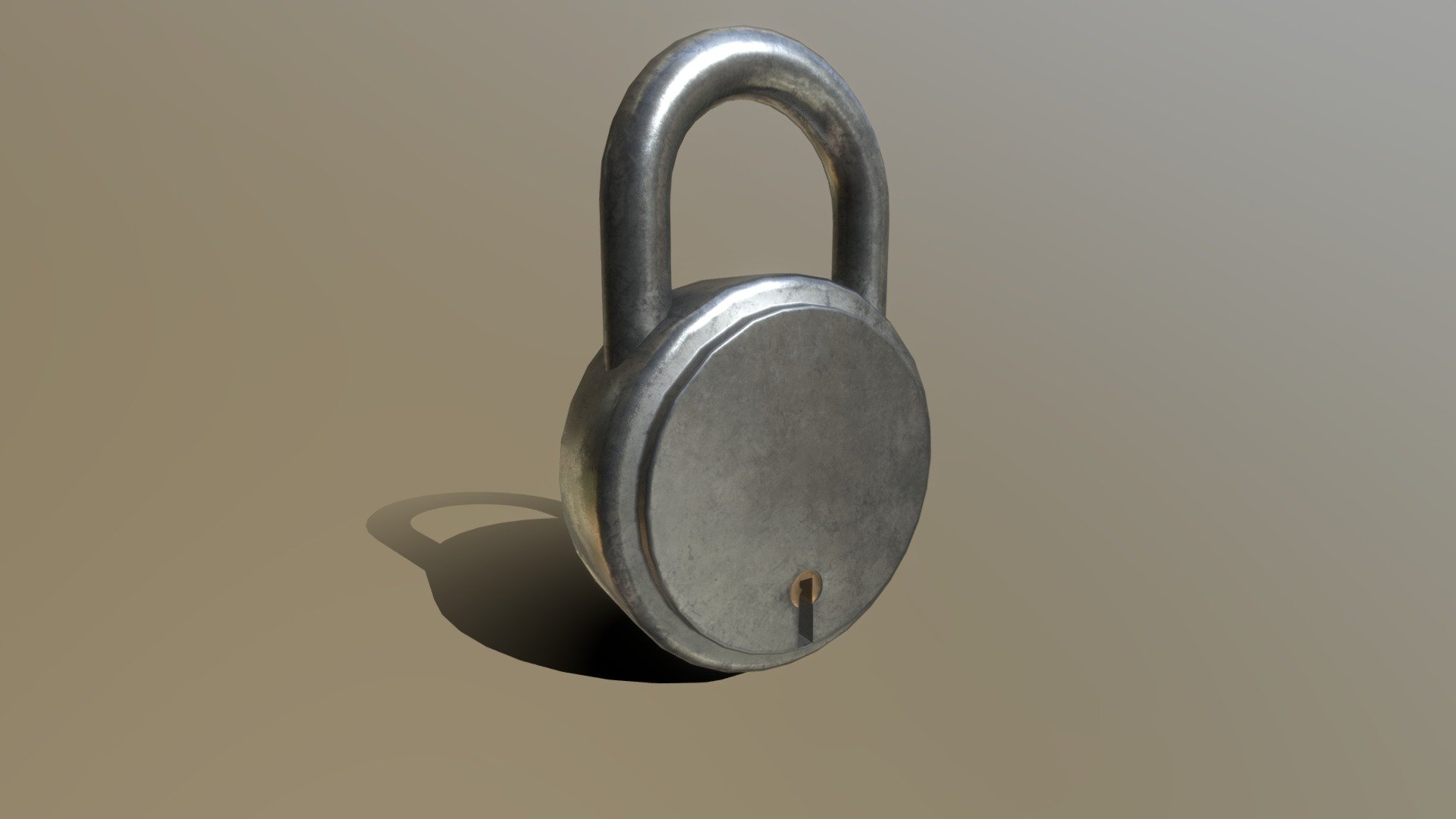 This is a model of an old Steel lock suitable to be used in games. 
modeled in blender and textured in substance painter 3d model
