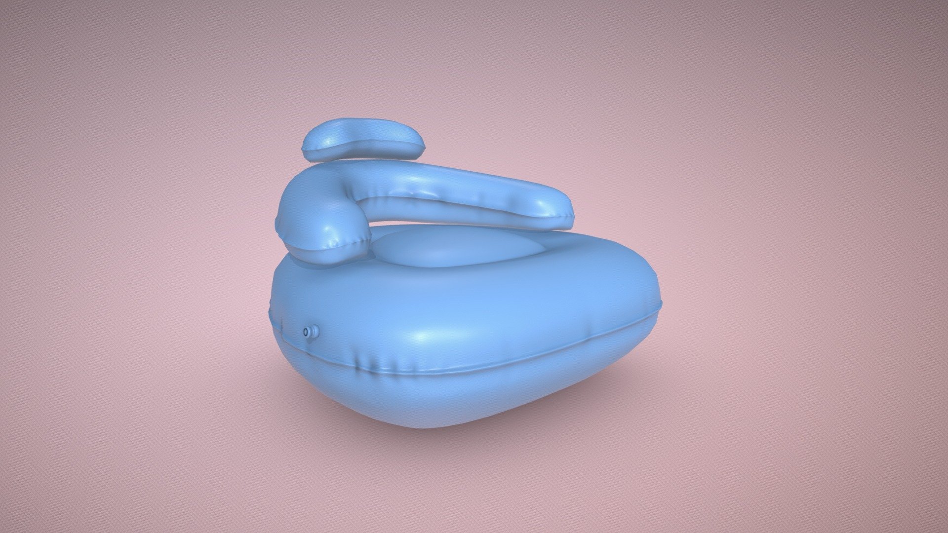 Inflatable armchair. Light blue rubber. 

I made that inflatable armchair in Blender and Substance Painter 3d model