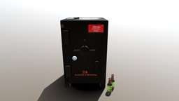 Safe, Bottle and Knife (AIE) work, interactive, safe, beer, entertainment, aie, academy, knife, animation, student, bottle, of