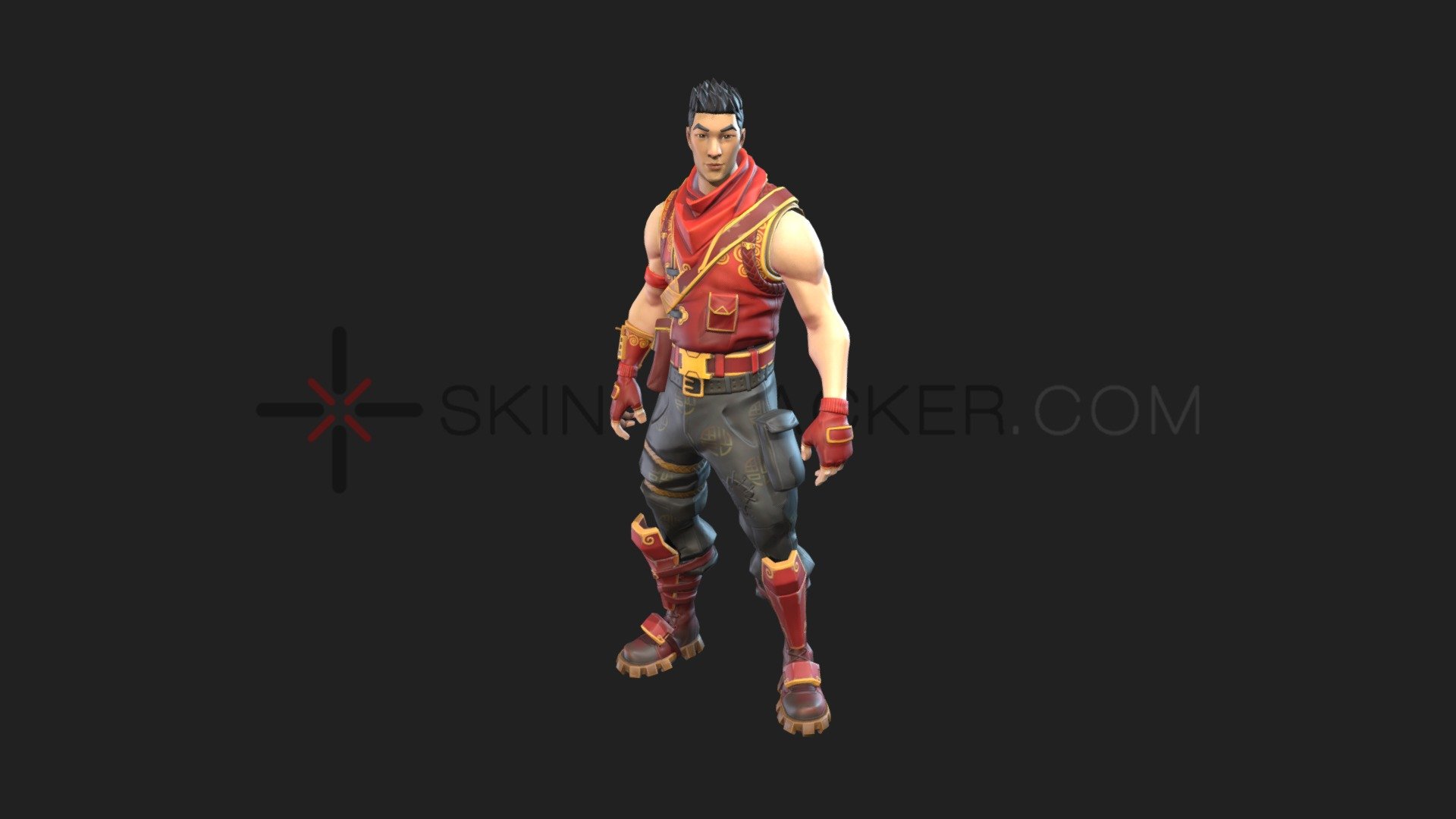Uploaded for Skin-Tracker.com - Fortnite - Crimson Scout - 3D model by Skin-Tracker (@stairwave) 3d model