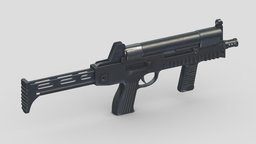 CF05 Submachine gun Low Poly PBR Realistic