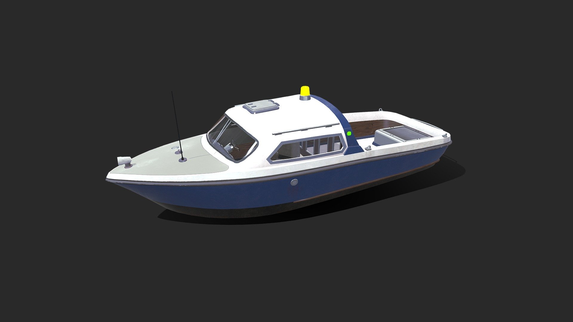 Speed Boat


Low-poly (11627 tris)
Textures are in PNG format 4096x4096 PBR metalness 3 set
separate texture files for unity (Metallic Smoothness and Specular Smoothness) and unreal engine PNG format
 - Speed Boat Low-poly PBR - Buy Royalty Free 3D model by MaX3Dd 3d model