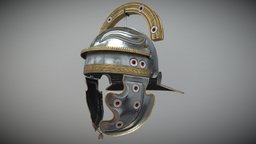 Roman Gallic D Centurion Helmet rome, roman, centurion, gallic, galea, helmet