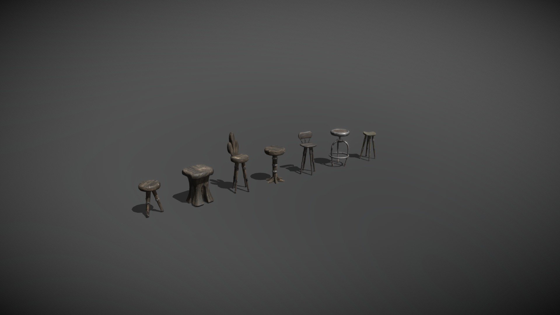 3D Artwork about pirate tavern chairs - Pirate Tavern Chairs - 3D model by Amador Gómez (@Amador.Gomez) 3d model