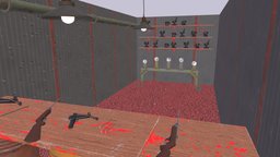 Shooting gallery army, shooter, range, vr, shooting, location, military, war, interior